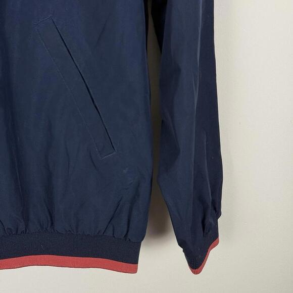 Denver Hayes Golf Windbreaker Jacket Navy Blue Half Zip Sz S Embroidered Logo - Picture 4 of 6